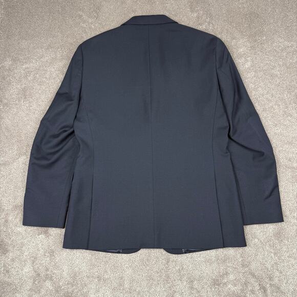 Tommy Hilfiger Navy Sport Coat Size 40R Mens Business Prom Formal Wedding Blazer - Picture 3 of 6